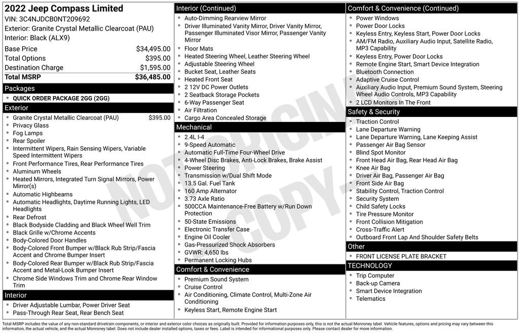 Certified 2022 Jeep Compass Limited image 7