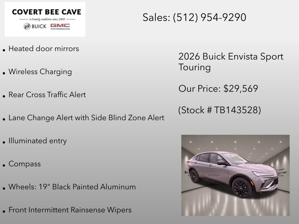 New 2026 Buick Envista Sport Touring w/ Convenience II Package FWD image 18