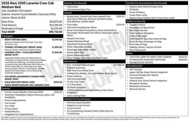 New 2026 RAM 2500 Laramie w/ Night Edition image 5