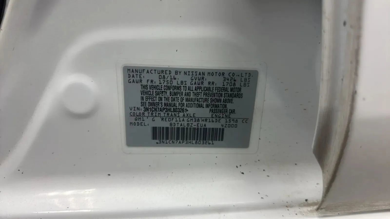 Used 2017 Nissan Versa SV FWD image 23