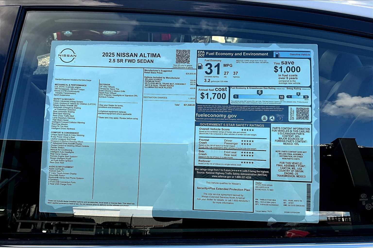 New 2025 Nissan Altima 2.5 SR image 19