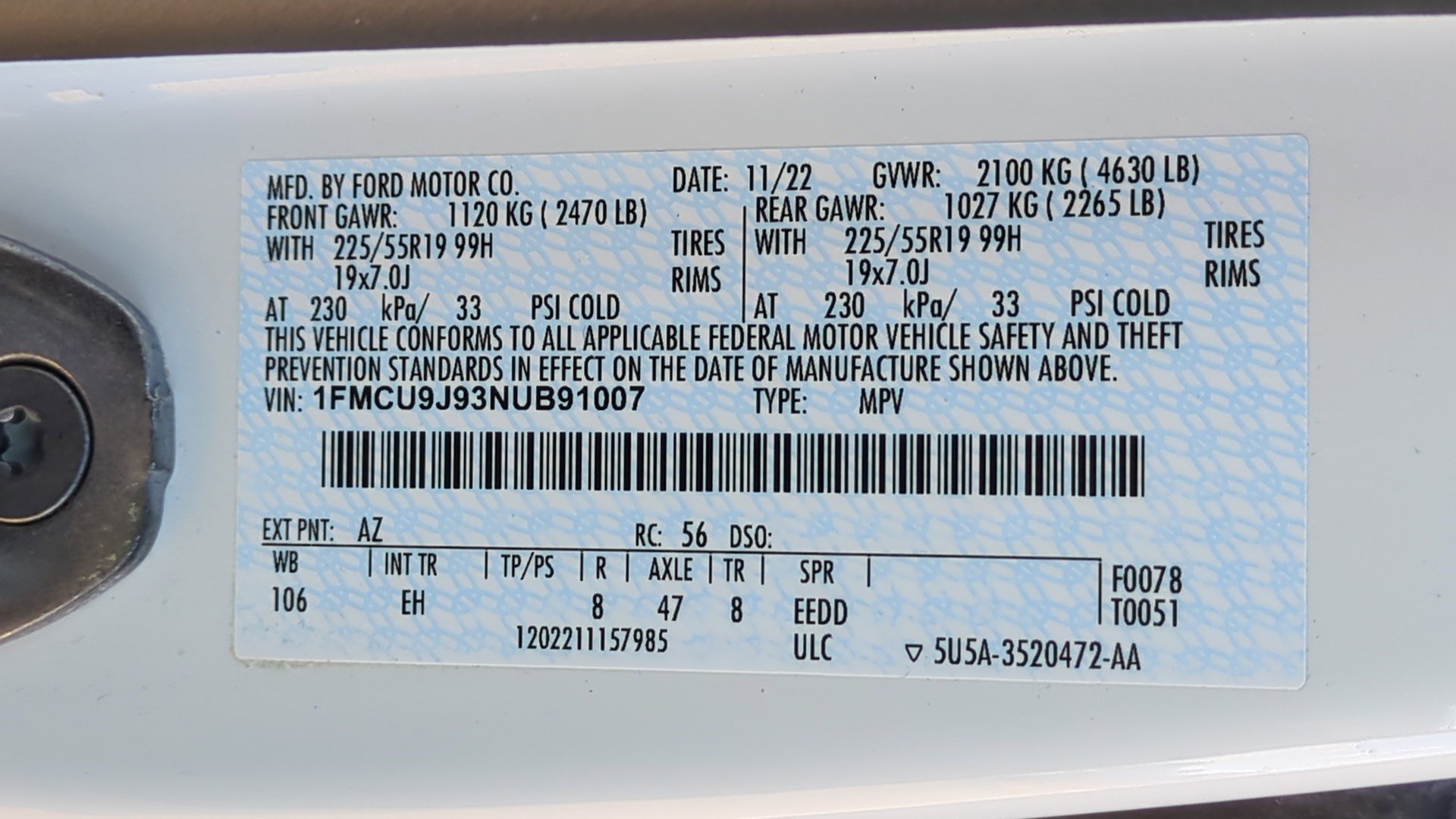 Used 2022 Ford Escape Titanium w/ Class II Trailer Tow Package image 35