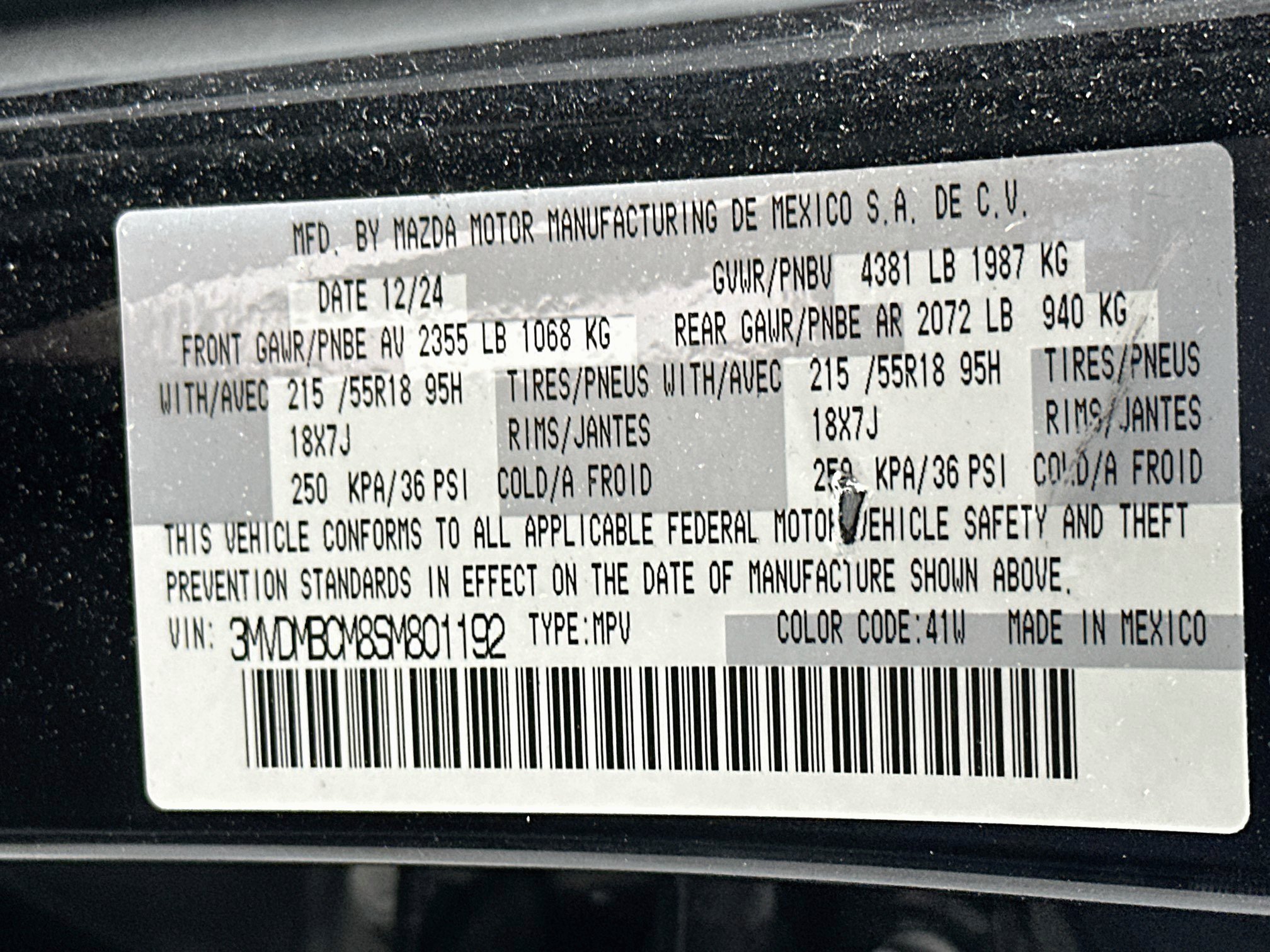Used 2025 MAZDA CX-30 AWD 2.5 S w/ Preferred Package image 12