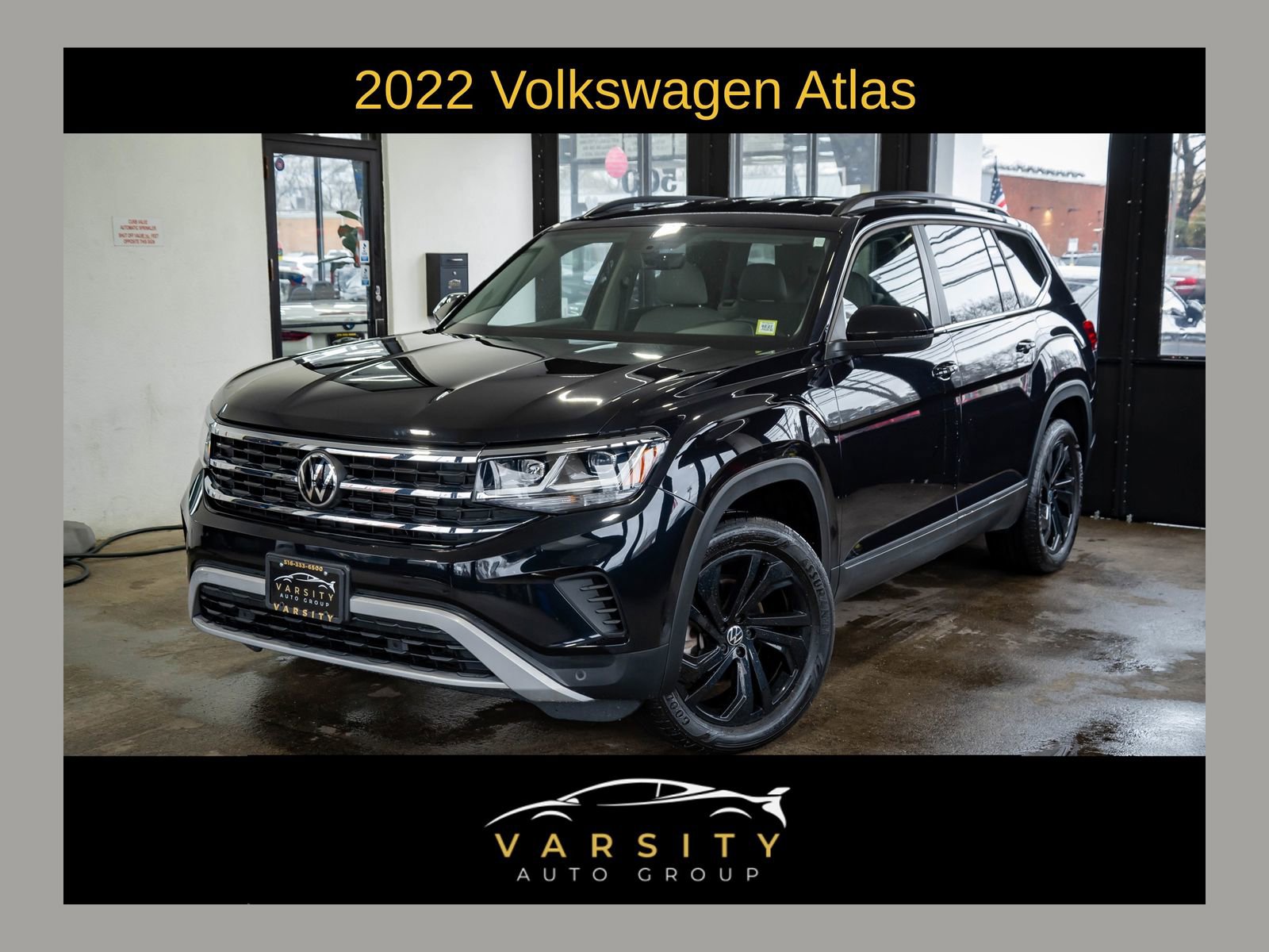 Used 2022 Volkswagen Atlas SE w/ Black Wheel Package