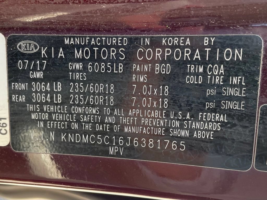 Used 2018 Kia Sedona SX FWD image 33