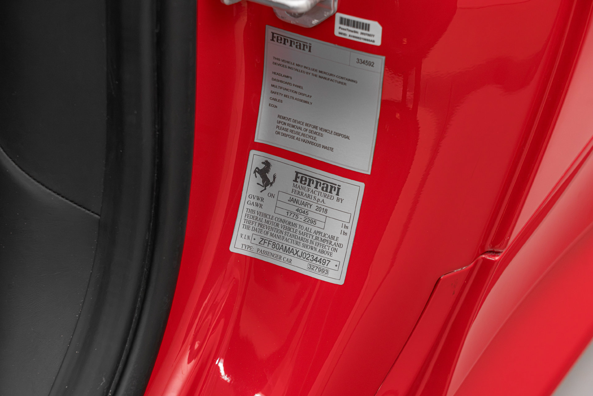 Certified 2018 Ferrari 488 Spider RWD image 28