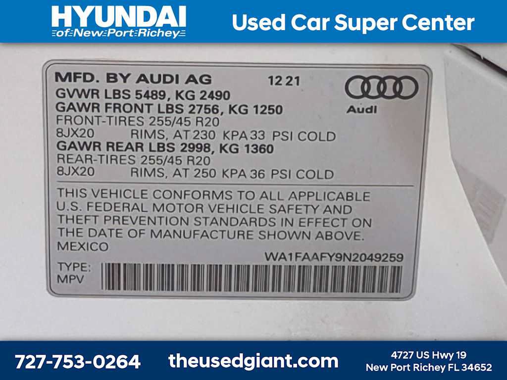 Used 2022 Audi Q5 2.0T Prestige AWD/4WD image 36