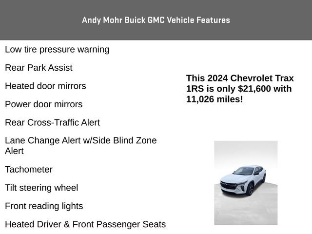 Used 2024 Chevrolet Trax RS w/ Driver Confidence Package image 11