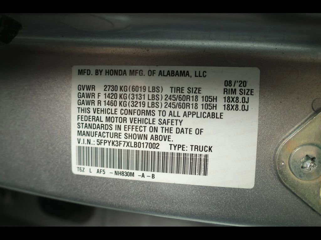 Used 2020 Honda Ridgeline RTL-E image 38