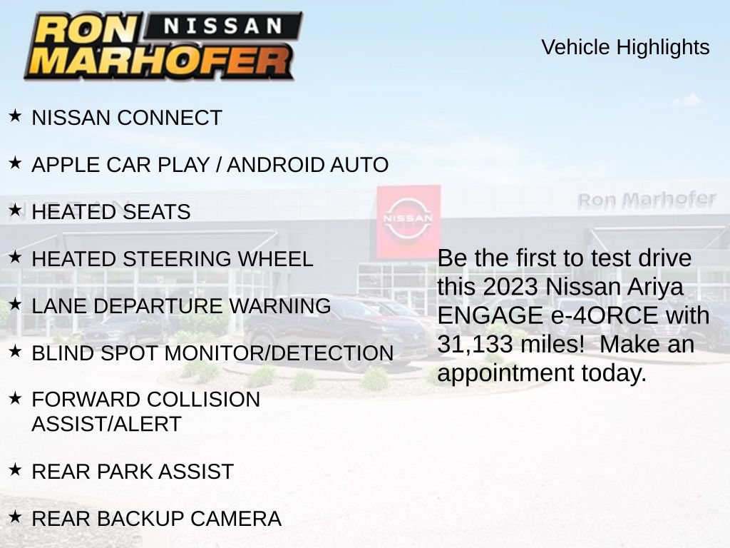 Used 2023 Nissan Ariya AWD image 2