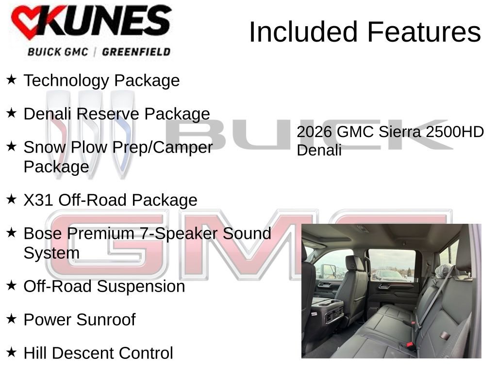 New 2026 GMC Sierra 2500 Denali w/ Denali Reserve Package image 3