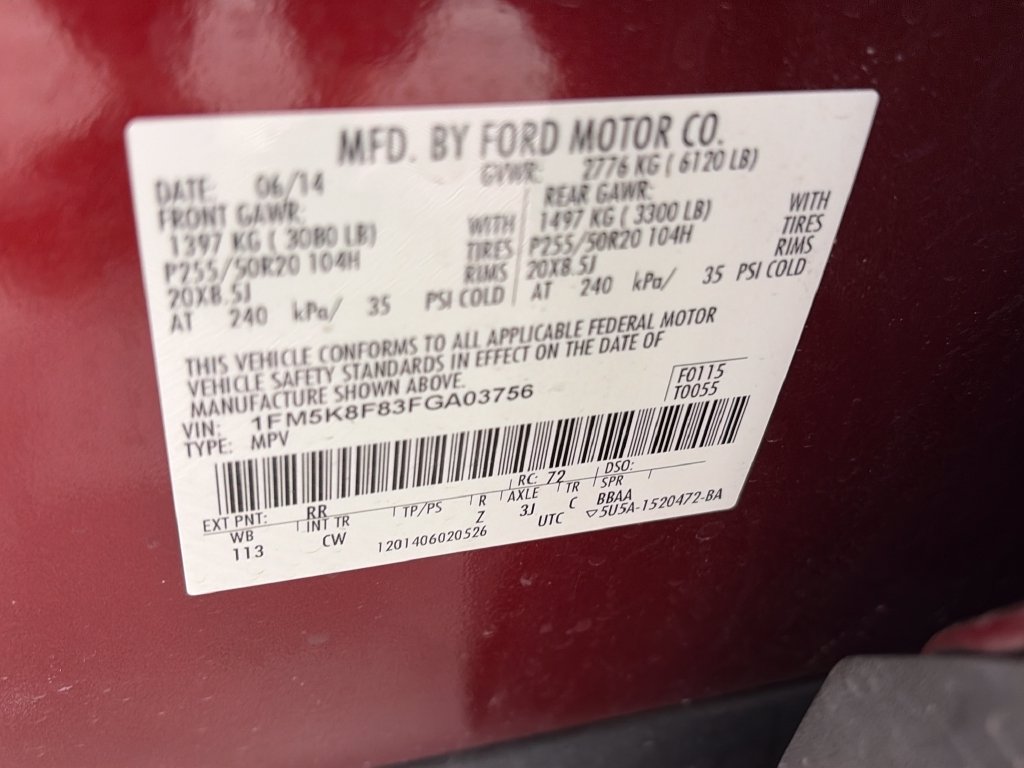 Used 2015 Ford Explorer Limited w/ Equipment Group 302A AWD/4WD image 9