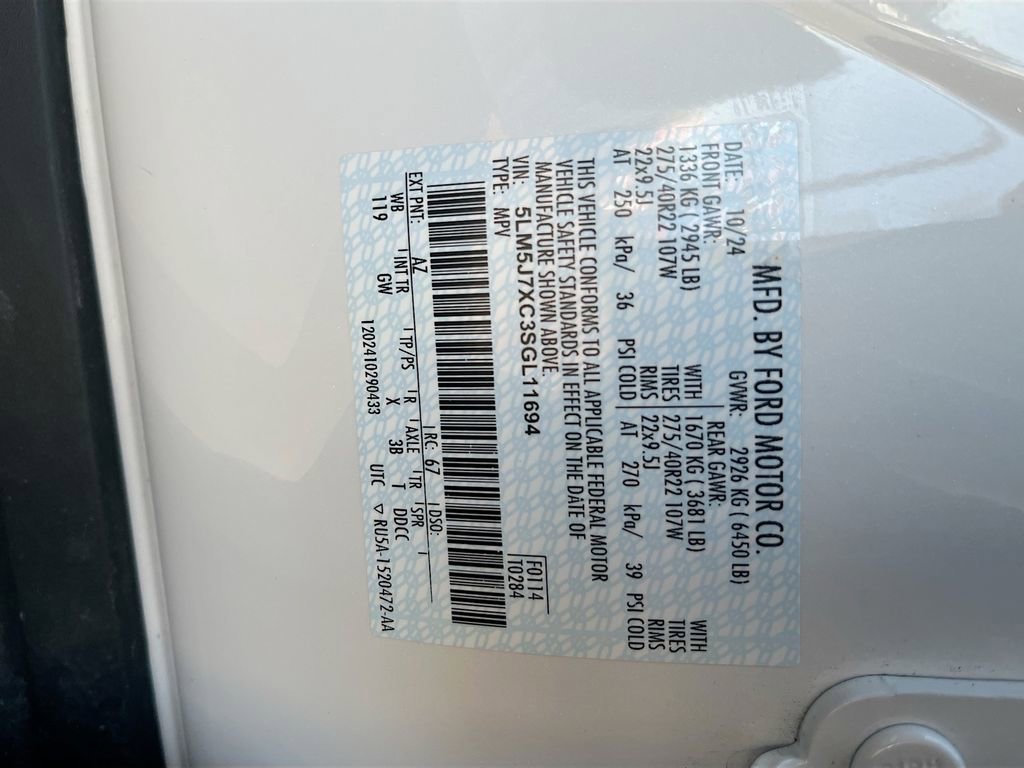 Used 2025 Lincoln Aviator Reserve w/ Jet Appearance Package image 35