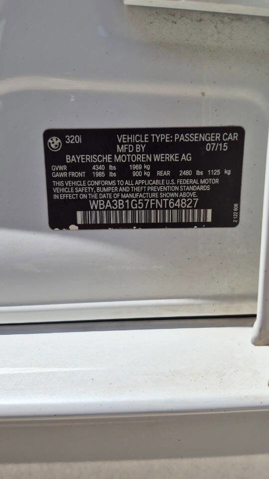 Used 2015 BMW 320i Sedan RWD image 68