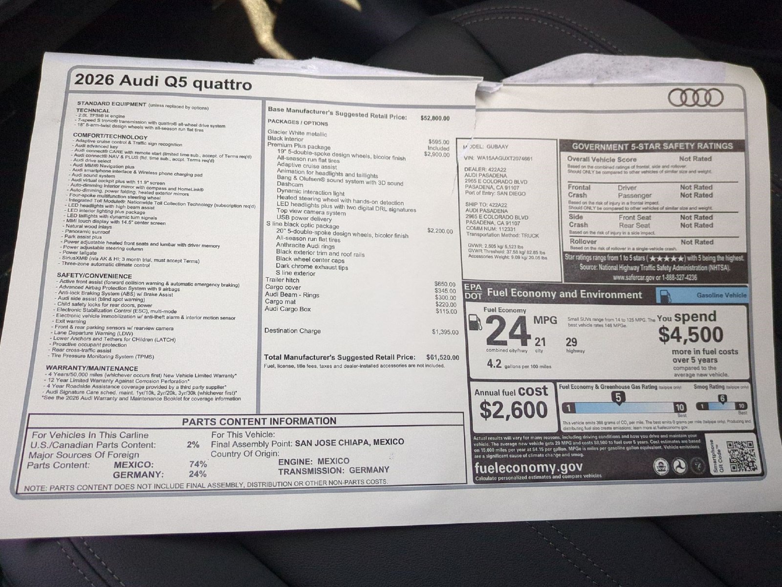 New 2026 Audi Q5 Premium AWD/4WD image 18