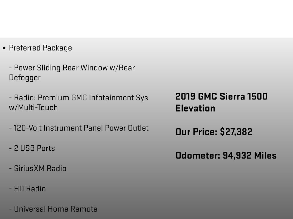 Used 2019 GMC Sierra 1500 Elevation AWD/4WD image 12