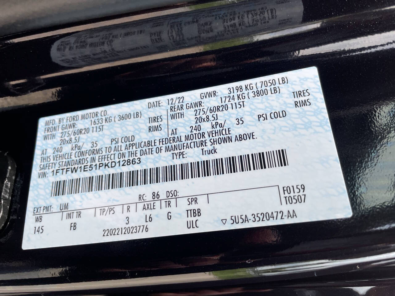 Used 2023 Ford F150 XLT w/ Equipment Group 302A High AWD/4WD image 48