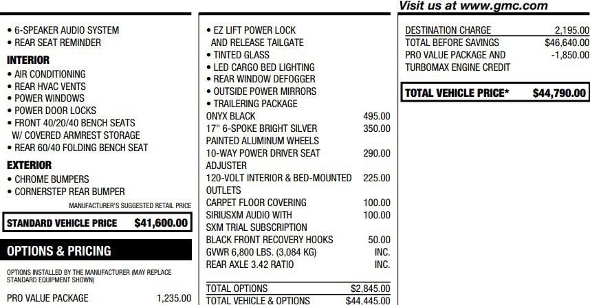 Used 2025 GMC Sierra 1500 Pro w/ Pro Value Package RWD image 2