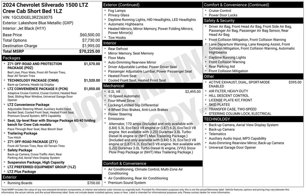Certified 2024 Chevrolet Silverado 1500 LTZ AWD/4WD image 2