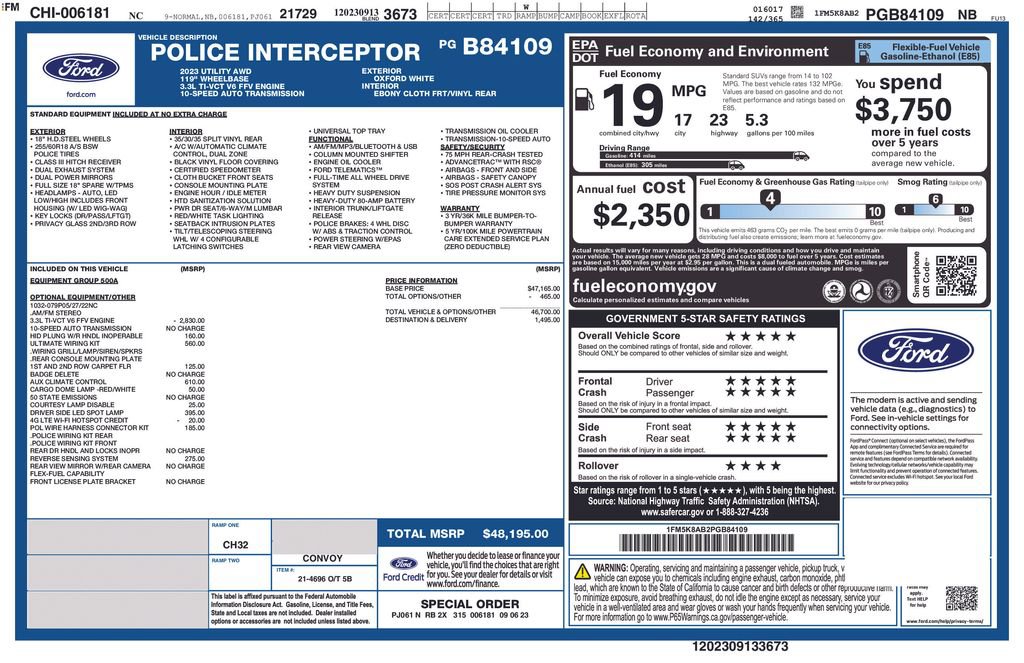 Used 2023 Ford Explorer 4WD Police Interceptor w/ Ultimate Wiring Package image 15