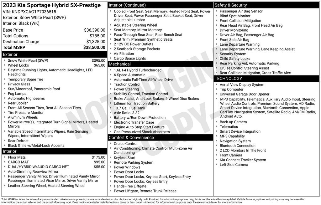 Certified 2023 Kia Sportage SX Prestige AWD/4WD image 9