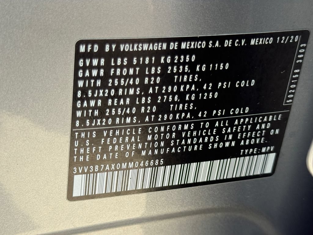 Used 2021 Volkswagen Tiguan SE R-Line FWD image 29