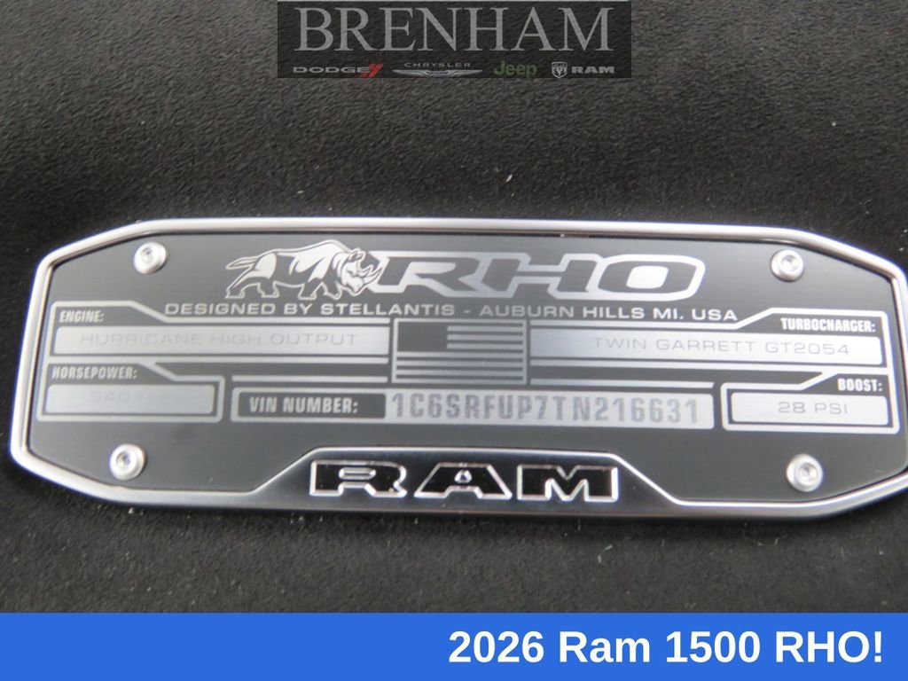 New 2026 RAM 1500 RHO w/ RHO Level 1 Equipment Group image 24