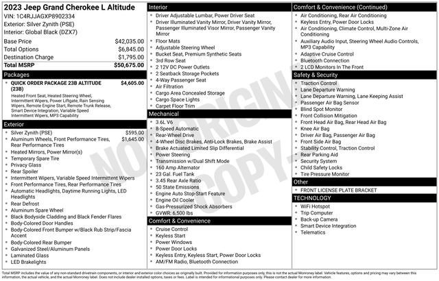 Used 2023 Jeep Grand Cherokee L Laredo RWD image 5