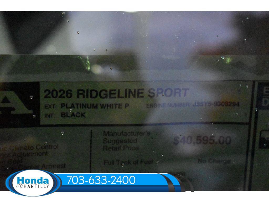 New 2026 Honda Ridgeline Sport image 36