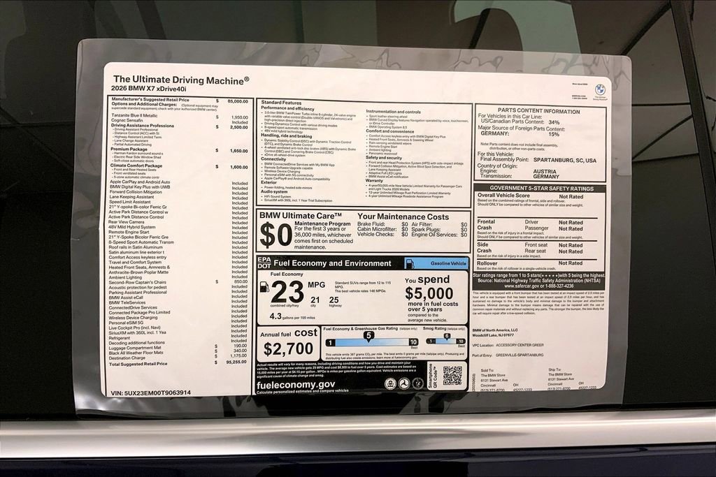 New 2026 BMW X7 xDrive40i image 12