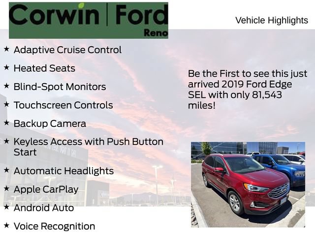 Used 2019 Ford Edge SEL w/ Equipment Group 201A FWD image 4