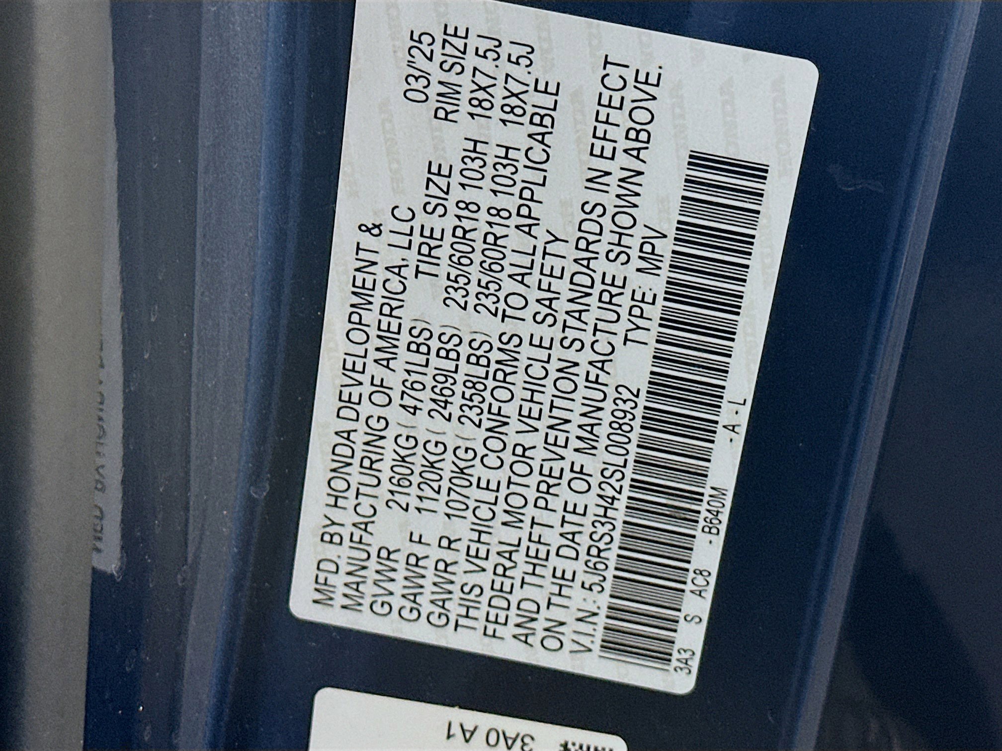 Used 2025 Honda CR-V EX image 12