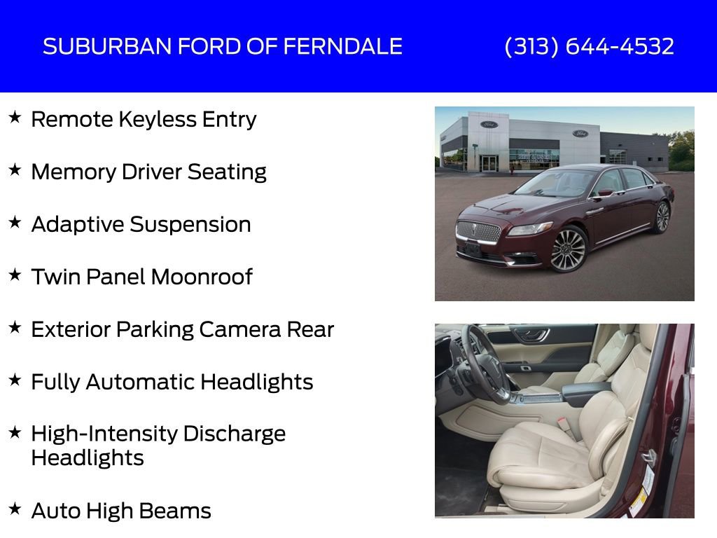 Used 2017 Lincoln Continental Reserve w/ Climate Package image 13