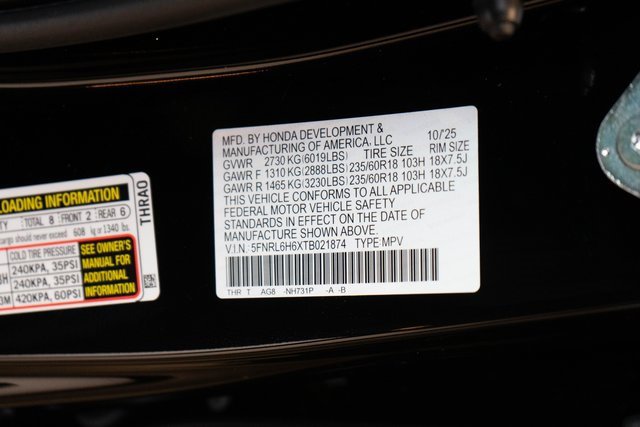 New 2026 Honda Odyssey EX-L image 31