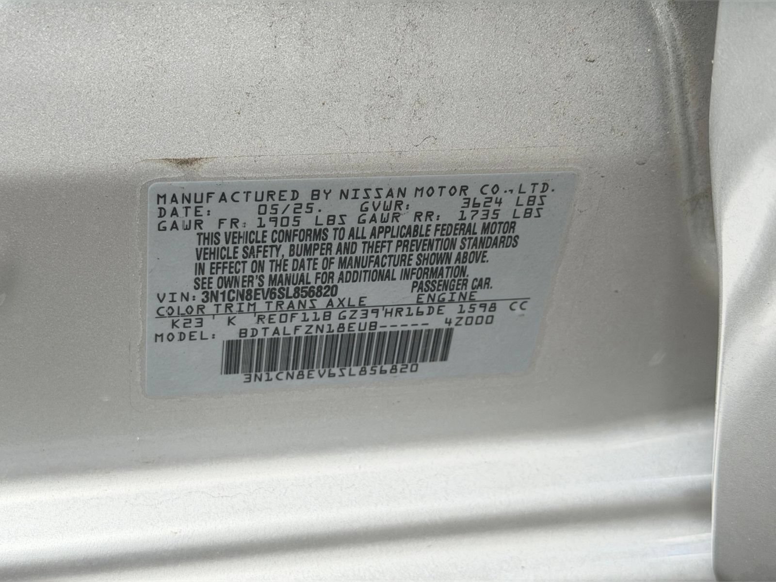 Used 2025 Nissan Versa SV FWD image 26