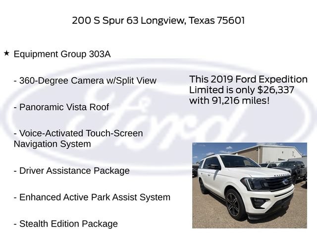 Used 2019 Ford Expedition Limited w/ Equipment Group 303A RWD image 6