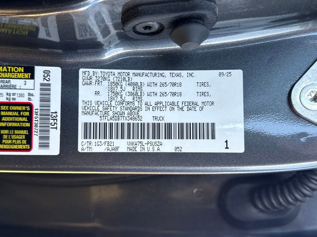 Used 2026 Toyota Tundra SR5 w/ TRD Off-Road Package image 30