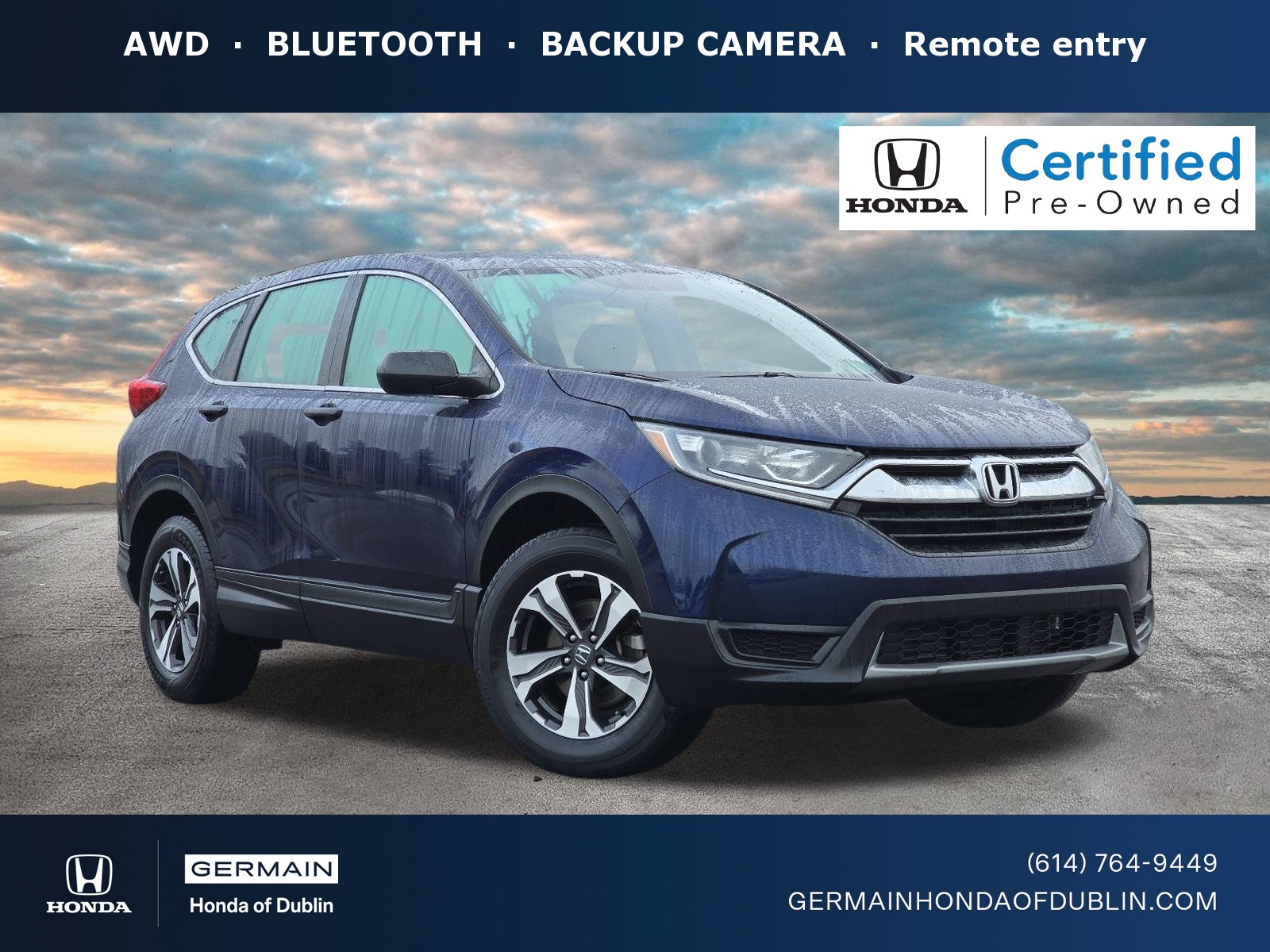 Certified 2019 Honda CR-V LX
