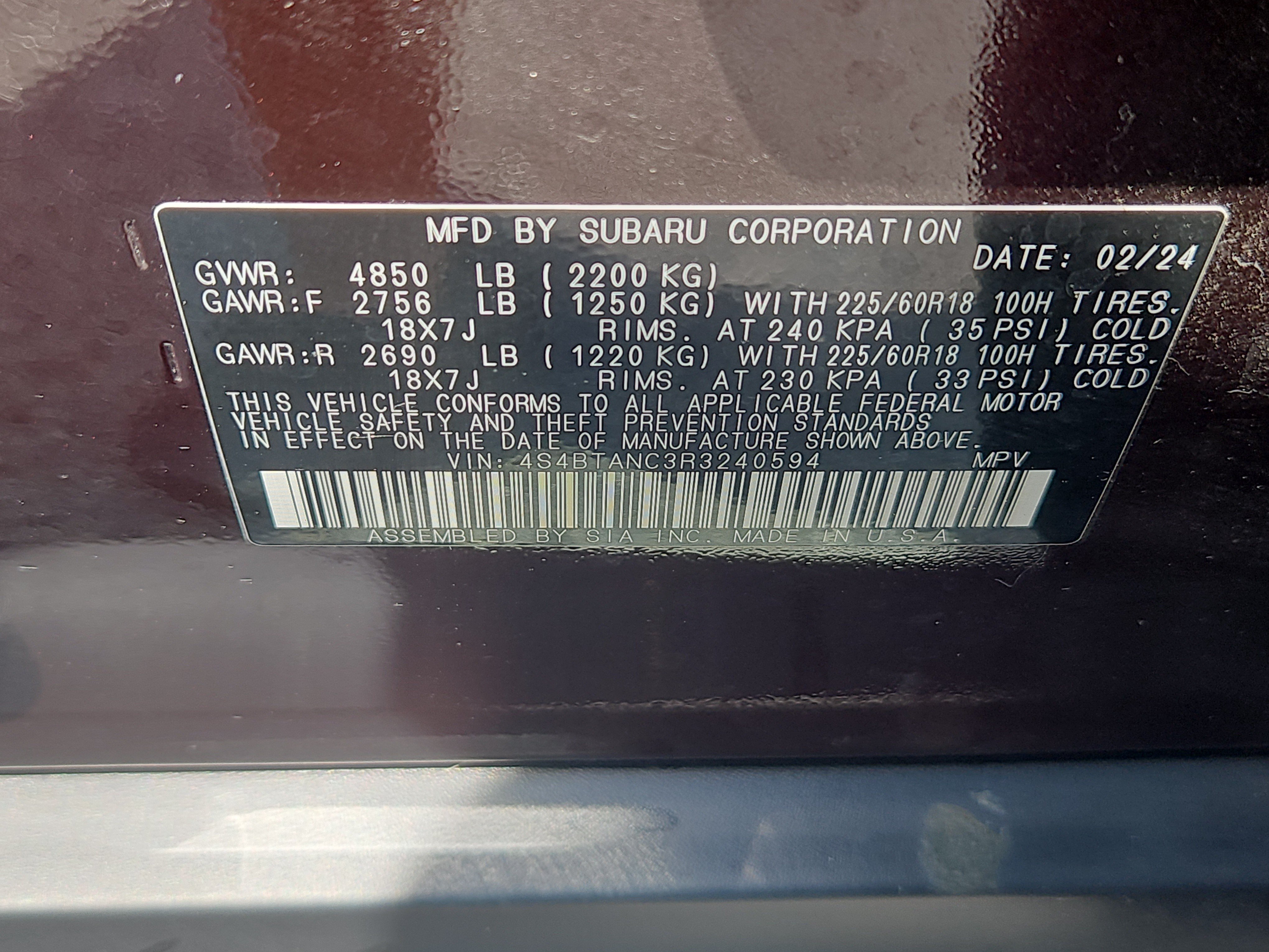 Used 2024 Subaru Outback Limited AWD/4WD image 7