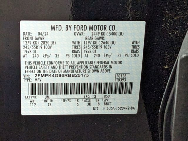 New 2024 Ford Edge SE w/ Black Appearance Package image 30