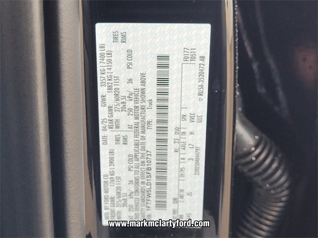 New 2025 Ford F150 Lariat w/ Equipment Group 501A Mid image 17