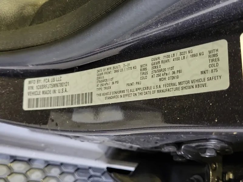 Used 2021 RAM 1500 Laramie w/ Sport Appearance Package image 19