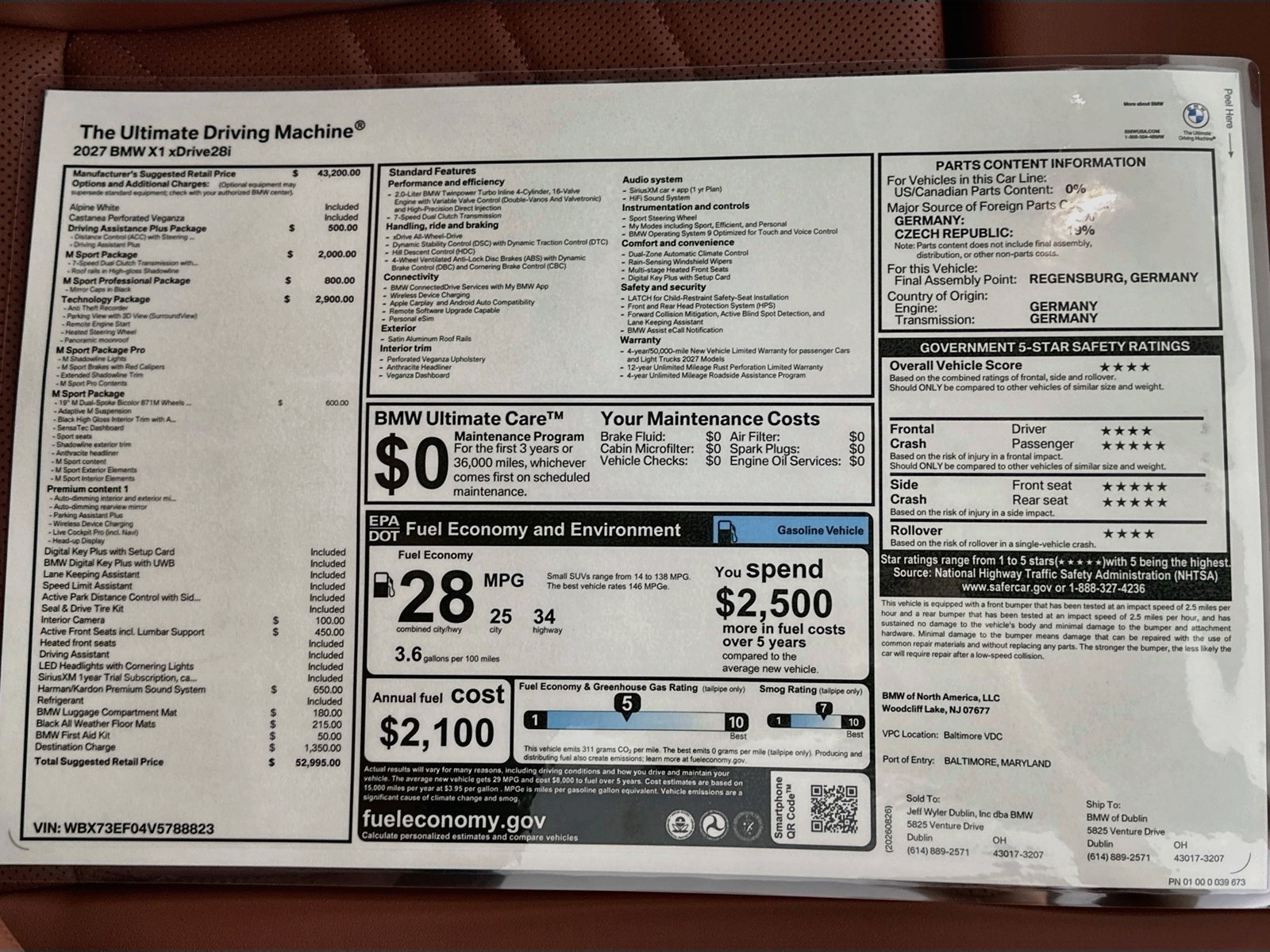New 2027 BMW X1 xDrive28i AWD/4WD image 46