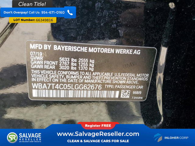 Used 2020 BMW 740i xDrive w/ Cold Weather Package AWD/4WD image 16