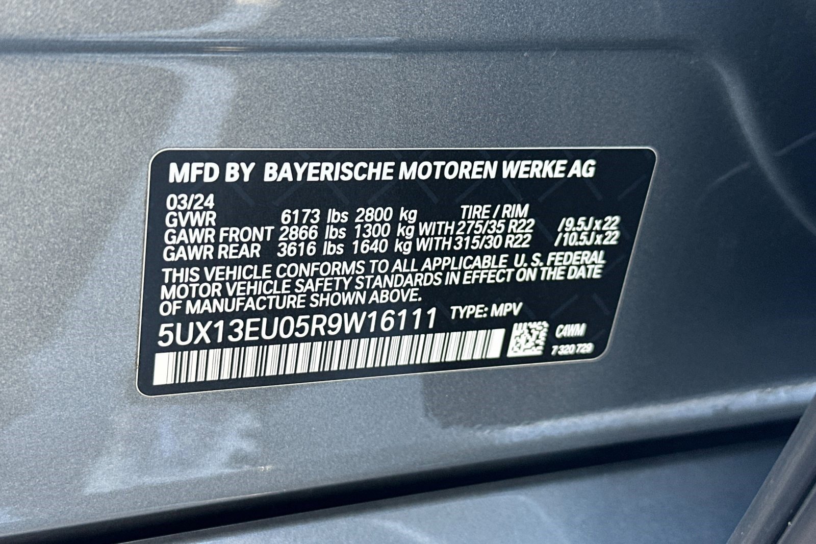 Certified 2024 BMW X5 sDrive40i w/ M Sport Package image 40