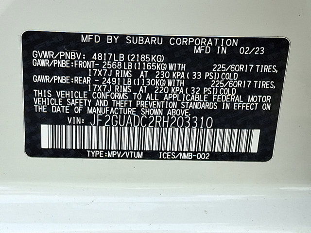 Certified 2024 Subaru Crosstrek 2.0i Premium AWD/4WD image 26