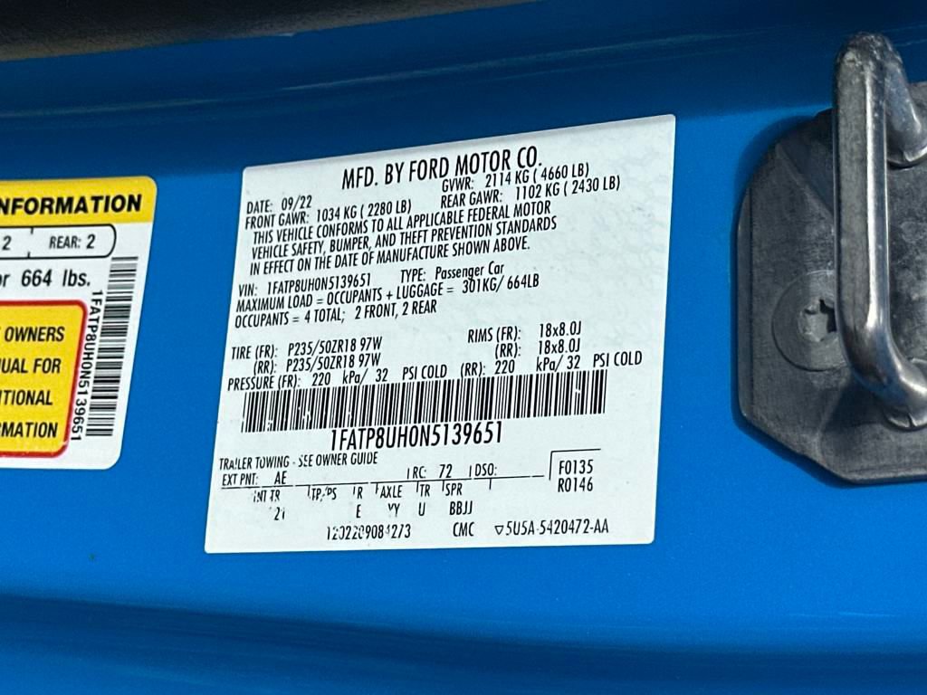 Used 2022 Ford Mustang Convertible w/ Equipment Group 101A image 22