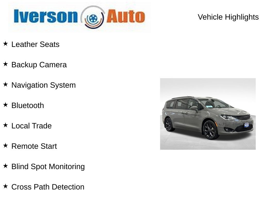 Used 2020 Chrysler Pacifica Touring-L w/ Advanced Safetytec Group image 2