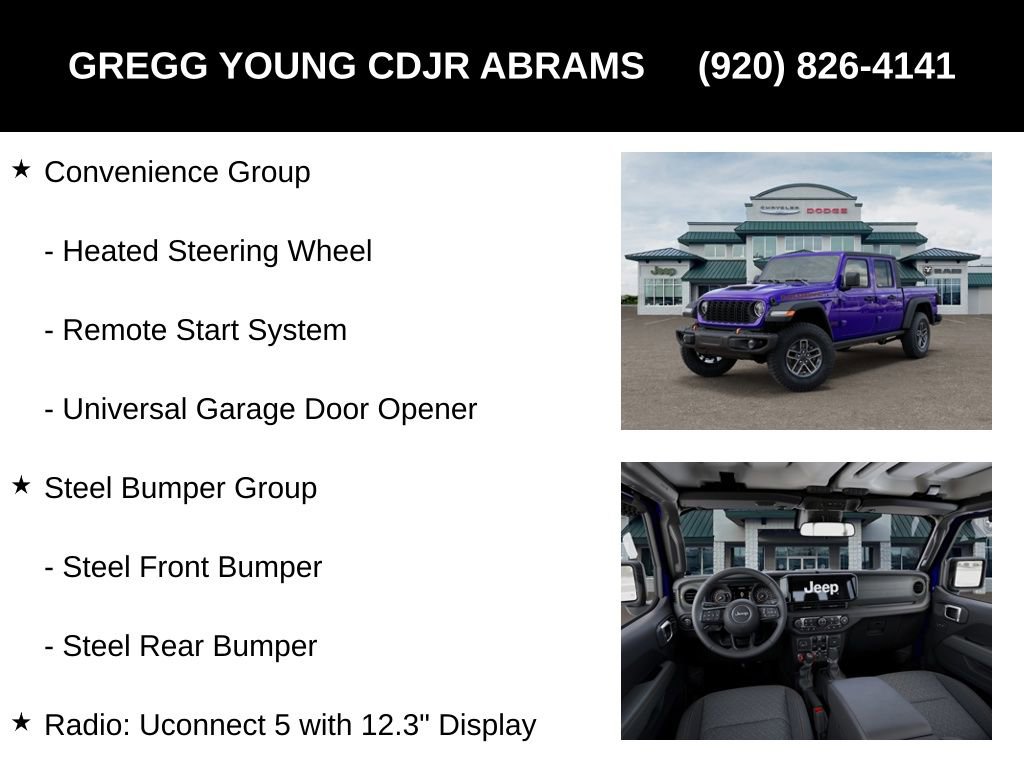 New 2026 Jeep Gladiator Mojave w/ Steel Bumper Group AWD/4WD image 12
