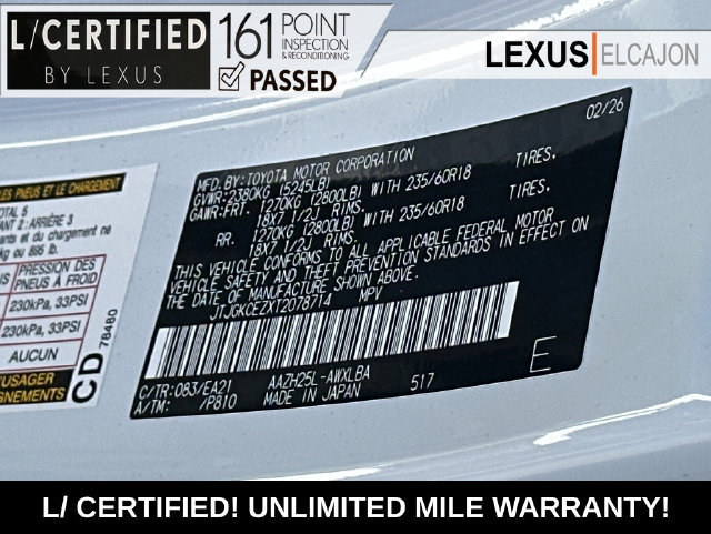 Certified 2026 Lexus NX 350h AWD w/ Accessory Package (2T) image 37